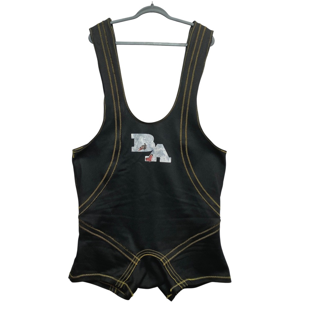 Titan Powerlifting Singlet Mens 37 Black Super Centurion IPF Approved Squat Suit